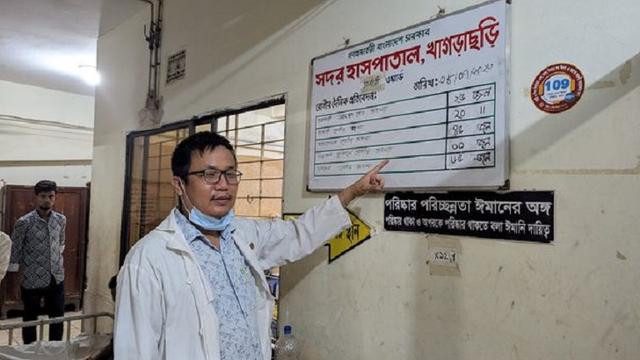 ২৫ বেডের ওয়ার্ডে রোগী ভর্তি ৬৫ জন