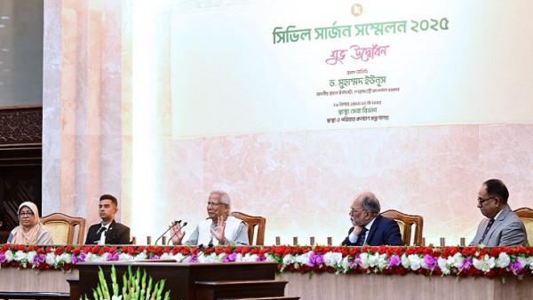 পরিবর্তনের মানসিকতা নিয়ে চিকিৎসা সেবায় আত্মনিয়োগ করুন: সিভিল সার্জন সম্মেলনে প্রধান উপদেষ্টা