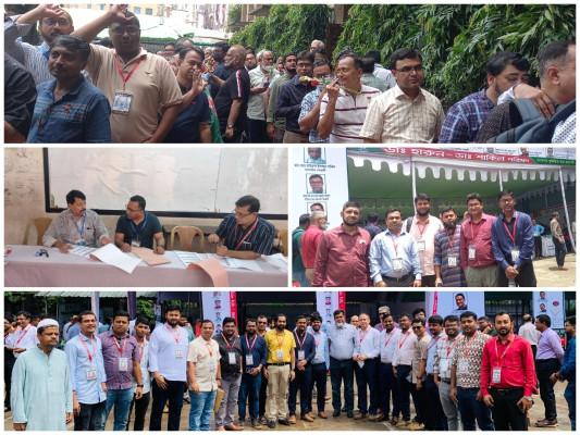 ড্যাবের নির্বাচনে উৎসবমুখর পরিবেশে ভোটগ্রহণ চলছে